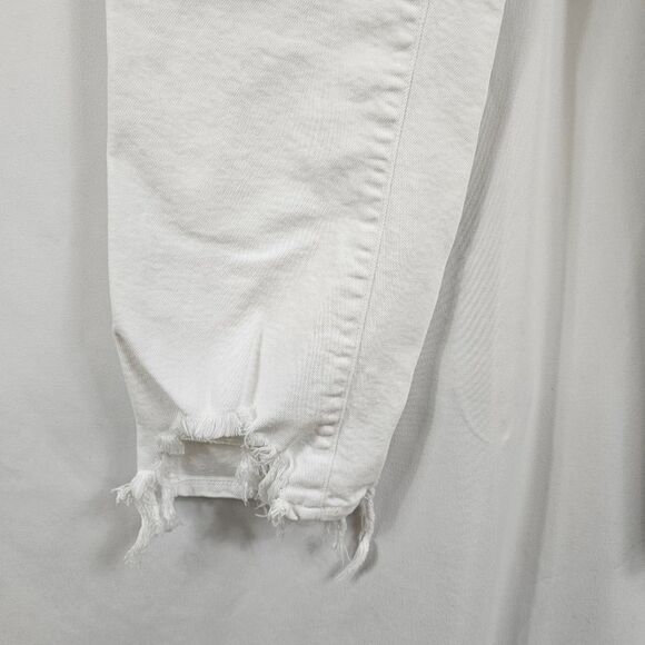 3X1 N.Y.C Denim High Rise Straight Leg Jeans in White - Size 28 - Picture 8 of 14